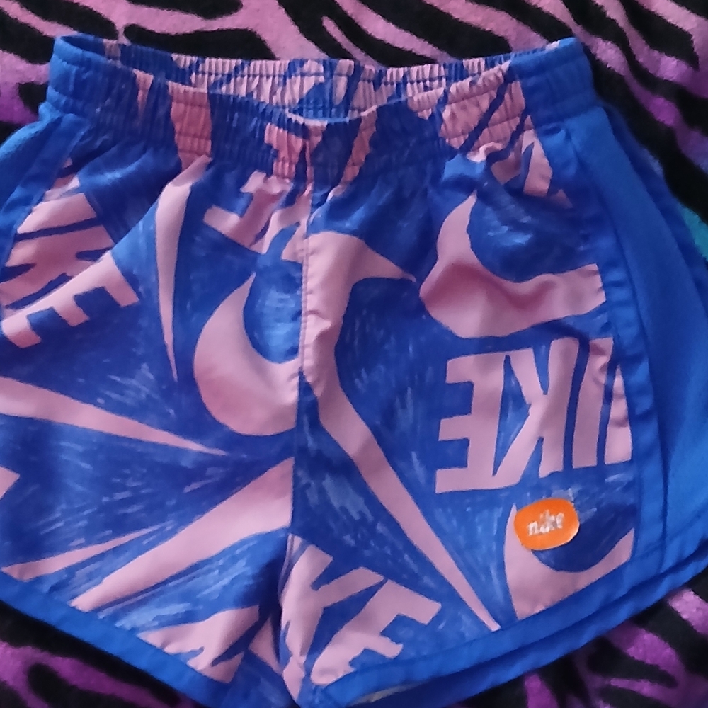 Nike Dri-FIT Blue and Pink Shorts